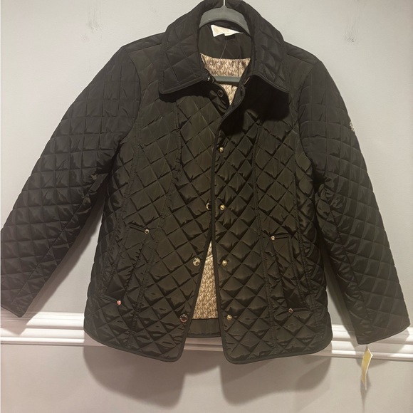 Women's Michael Kors Cache Green Monogram Jacket - Size Medium - Picture 7 of 16